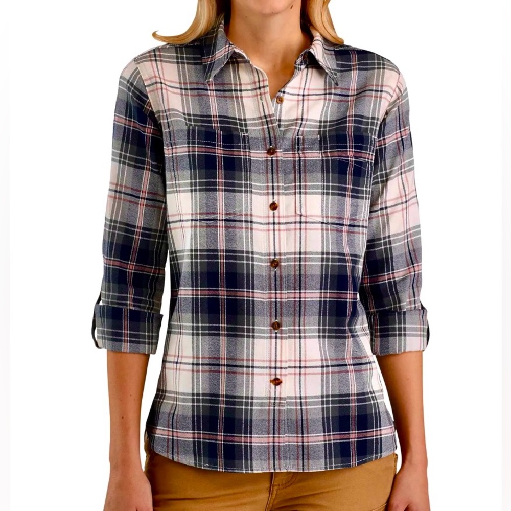 Carhartt Fairview Plaid Shirt Vapor Gray, size M (8/10)